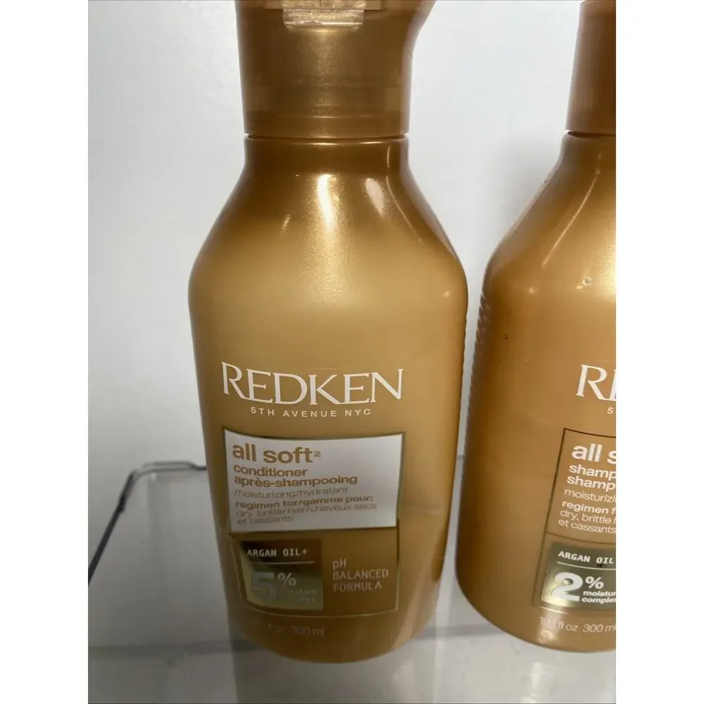 Redken all soft Set of One Shampoo & One Conditioner 10.1 Oz Each